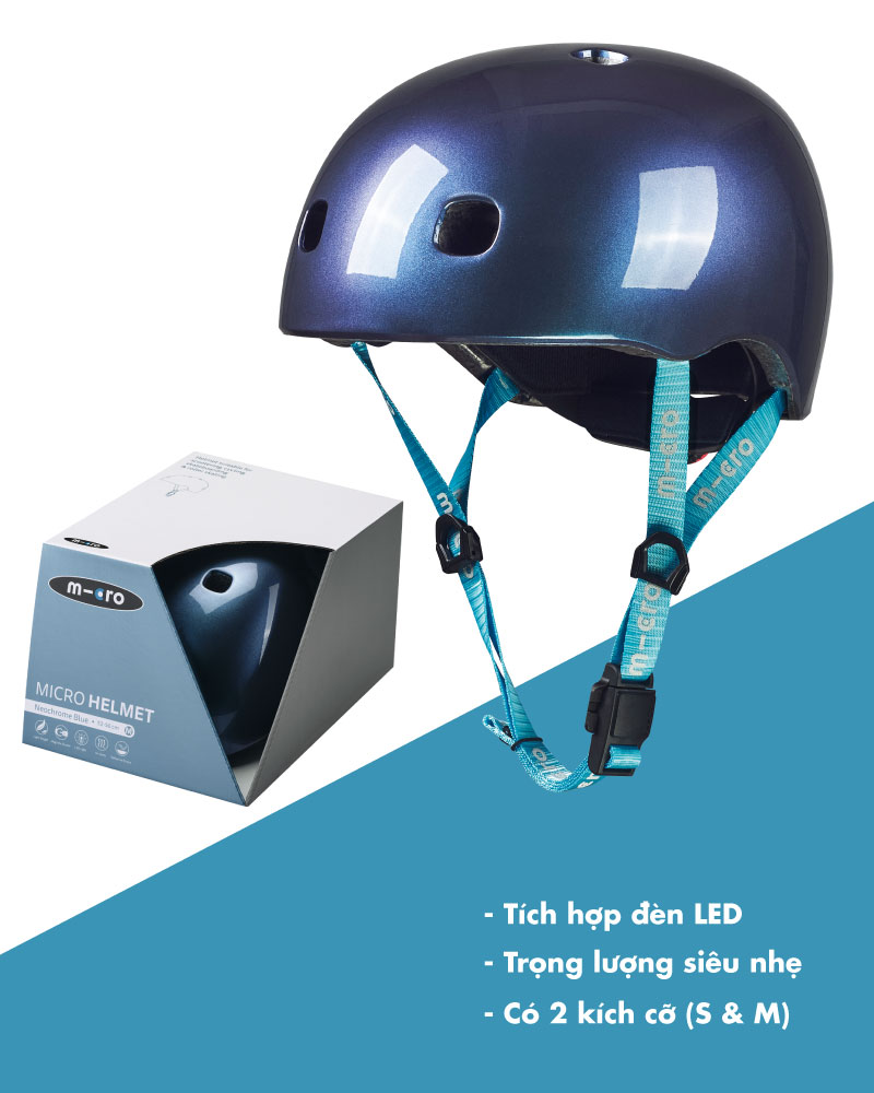 Mũ bảo hộ Micro Helmet Neochrome Blue
