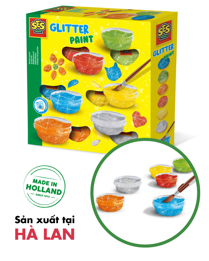 Bộ màu tô vẽ Poster Paint Glitter - 00363