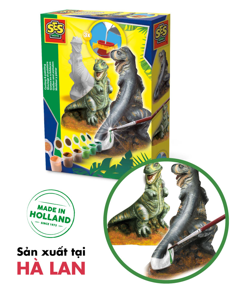 Đồ chơi đúc khuôn tô tượng - Casting and painting T-REX - 01283