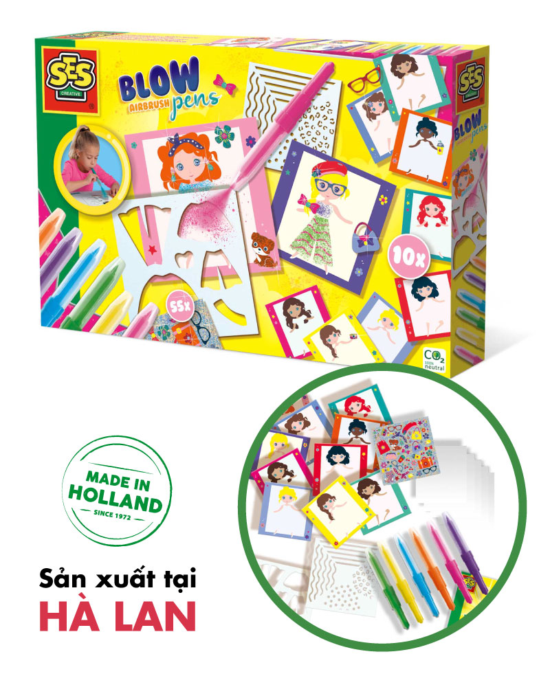 Bút thổi màu - Blow airbrush pens - Fashion designer - 14709