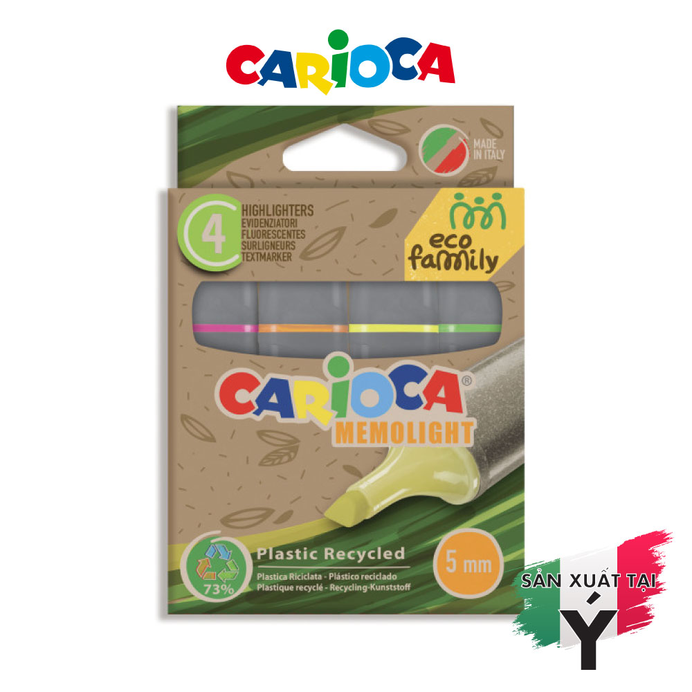 Bút nhớ dòng Carioca Memolight - 4 bút - 43098