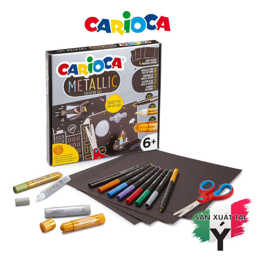 Bút màu vẽ Carioca Metallic - 17 món - 43165